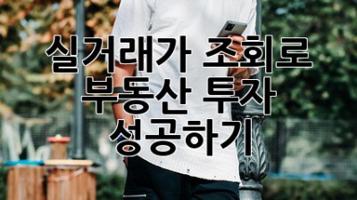 실거래가 조회로 부동산 투자 성공하기
